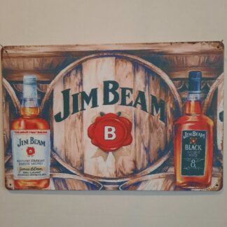 A66. Metal skilt Jim Beam